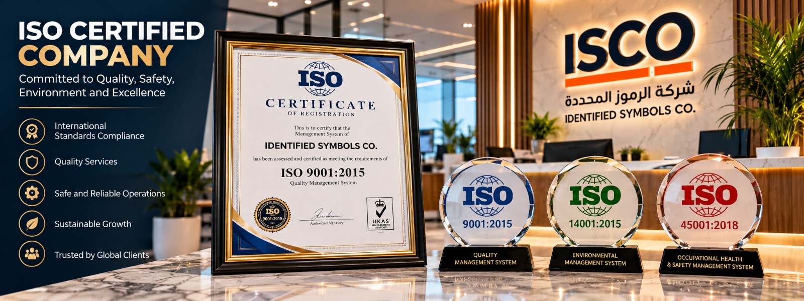 ISO certified company
